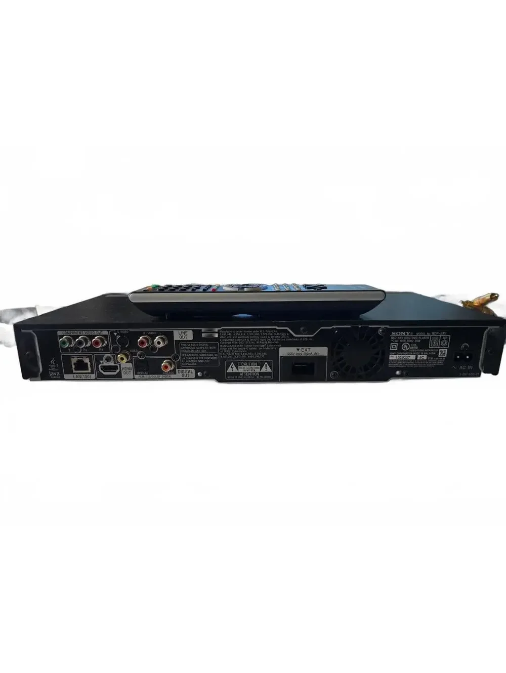 Sony BDP-BX1 Blu-ray Player with Remote and All Connecting Cables Bundle
